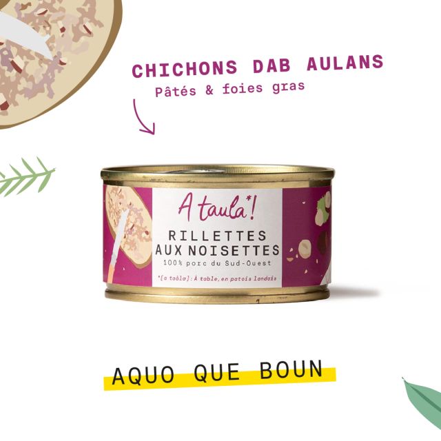 Création originale, les rillettes aux noisettes A taula vous offrent une réconfortante tartine 100% Sud-Ouest. 🤩

#terroir #rillettes #noisettes #landes #ataula #sudouest #artisanat #conserve #gascogne